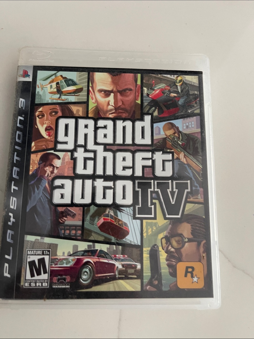Sony Grand Theft Auto IV PS3 Game - Black & White with Multicolor Artwork